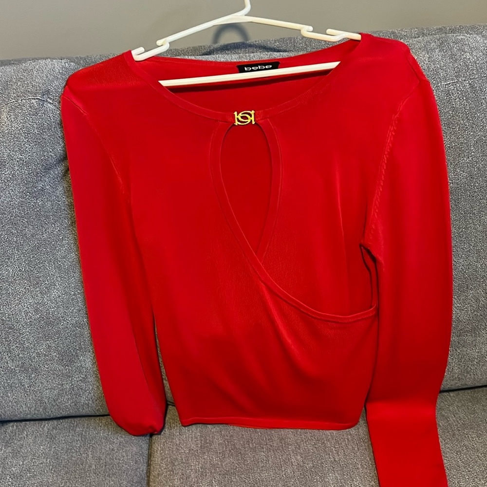 Red Bebe top